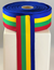 RIBBON 40MM REDGREENBLUEYELLOW