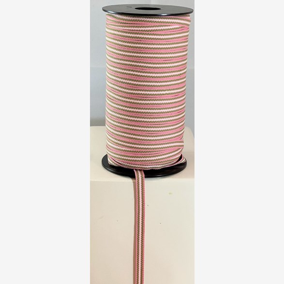 BAND 7MM ROSAGRÖNVIT