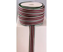 BAND 15MM MGRÖNVINRÖDVIT 25m/rulle