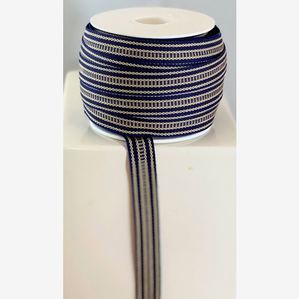 BAND 15MM MBLÅBEIGE 25m/rulle