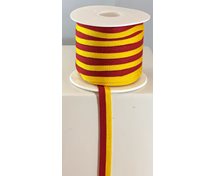 BAND 10MM GULRÖD 25m/rulle