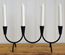 4-LJUSSTAKE 42CM SVART