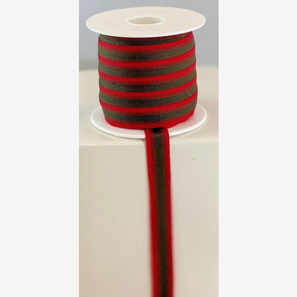RIBBON 12 MM REDGREEN