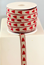 RIBBON 12MM NAT/RED HEART