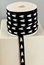 RIBBON 12MM BLACK/WHITE HEART