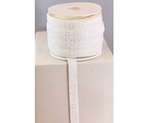 RIBBON 11MM WHITE HEART