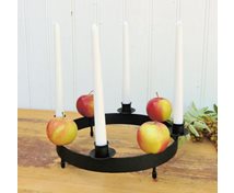 BORDSRING 4-LJUS 25CM (OBS! DEKORATIONER INGÅR INTE)