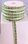 RIBBON 11MM HEART GREEN/WHITE