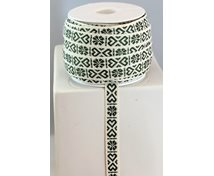 RIBBON 11MM HEART D.GREEN