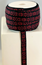 RIBBON 11MM HEART REDBLACK