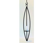 HÄNGLJUSLYKTA BÅGAR M.GLAS 54CM SVART