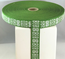 RIBBON 20MM 2 HEARTS WHITEGREEN 25m/roll