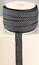 RIBBON 12MM SQUARE BLACKWHITE