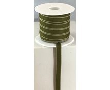 BAND 10MM OLIV/BEIGE RAND 25m/rulle