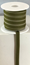 RIBBON 10MM OLIVGREEN/BEIGE STRIPE 25m/roll