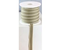 BAND 10MM BEIGE VIT RAND 25m/rulle