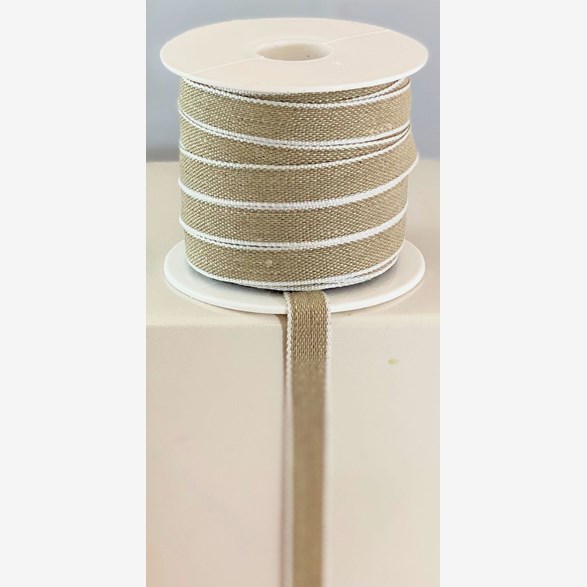 LIN/BOM.BAND 11MM LINF/VIT 25m/rulle