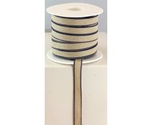 RIBBON LINNEN11MM NAT/D.BLUE
