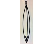 HÄNGLJUSSTAKE BÅGE 54CM SVART 2 LÄNKAR