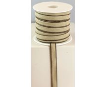 RIBBON LINNEN 11MM NAT/BROWN