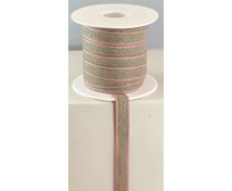 RIBBON LINNEN 11MM NAT/PINK