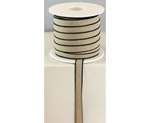 RIBBON LINNEN 11MM NAT/BLACK