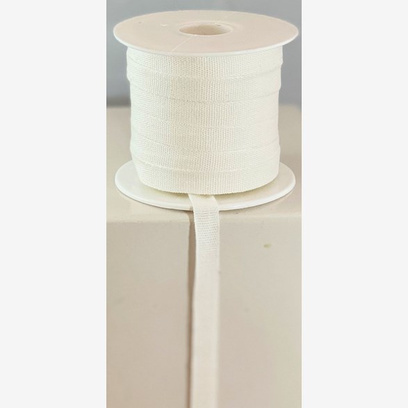 LIN/BOM.BAND 10MM VITT 25m/rulle