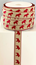RIBBON 14MM RED HORSE/BEIGE