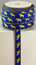 RIBBON 14MM YELLOW HORSE/BLUE