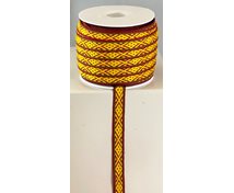 BAND 10MM GULRÖDGRÖN 25m/rulle