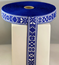 RIBBON 22MM FOLKL.WHITEBLUE