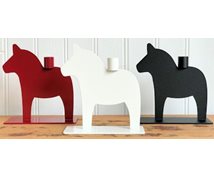 HORSE WITH CANDLE 19CM