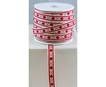 ALLMOGEBAND 10MM RÖDOBL.25m/rulle
