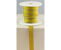 BAND 12MM RUTIGT OBLEKTGUL 25m/rulle