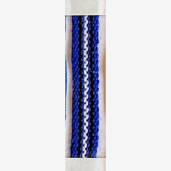 BAND 7MM MBLÅVITSVART