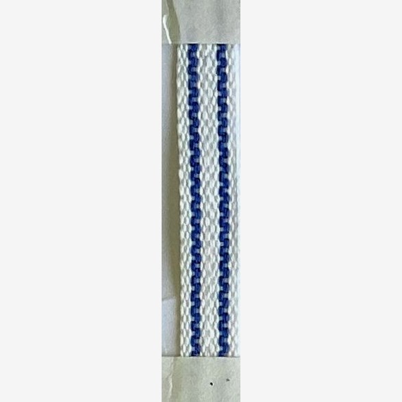 RIBBON 7MM WHITEBLUE