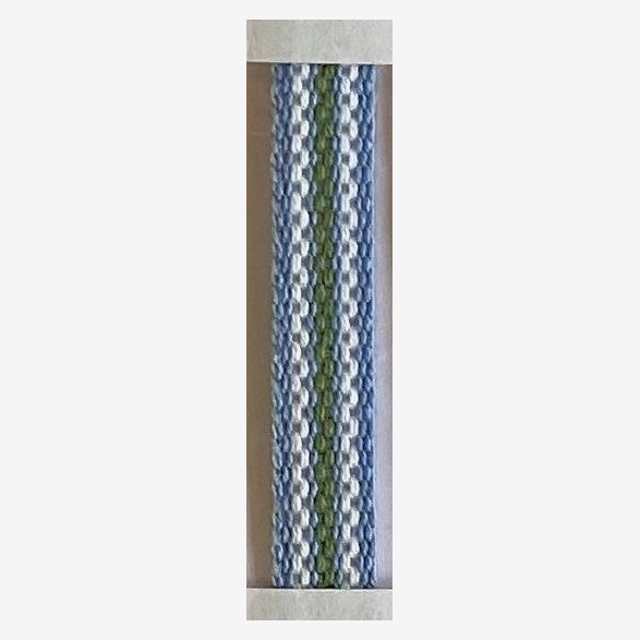 RIBBON 7MM BLUEWHITEGREEN