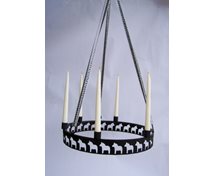 CANDLERING HANG FOR 6 CANDELS  HORSES 40 CM