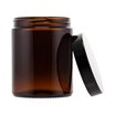Glasburk med lock - Brun, 180 ml