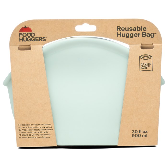 Food Huggers Hugger Bag Förvaringspåse Silikon - Jade Solid, 900 ml