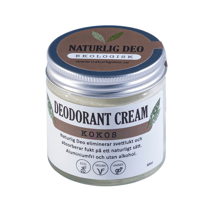 Naturlig Deo Deodorant Cream Kokos