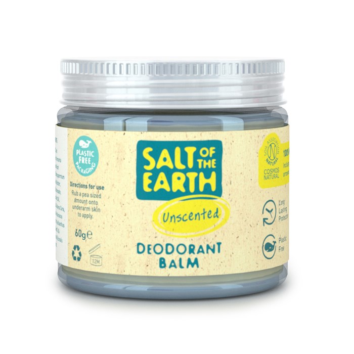 Salt of the Earth Unscented Deodorant Balm, 60 g