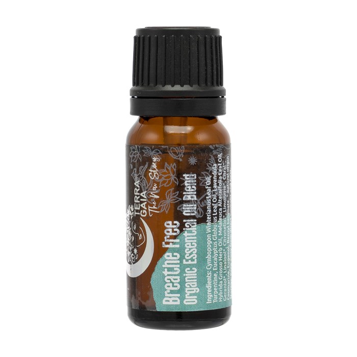 Terra Gaia Eterisk Oljeblandning Breathe Free, 10 ml