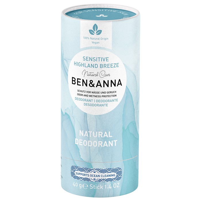 Ben & Anna Natural Sensitive Deodorant Stick Highland Breeze, 40 g