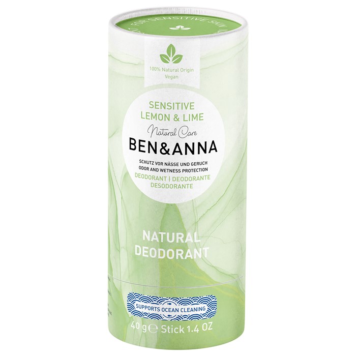 Ben & Anna Natural Sensitive Deo Stick Lemon & Lime, 40 g