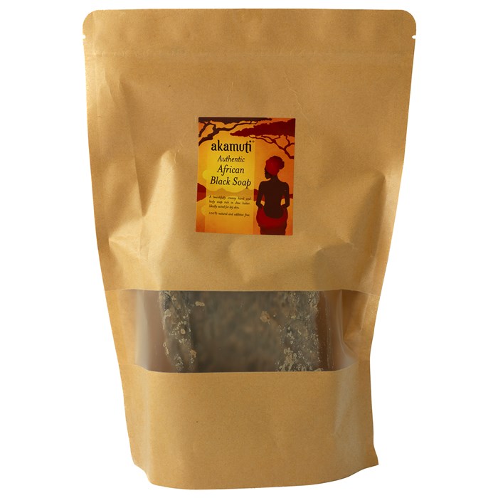 Akamuti Authentic African Black Soap, 500 g