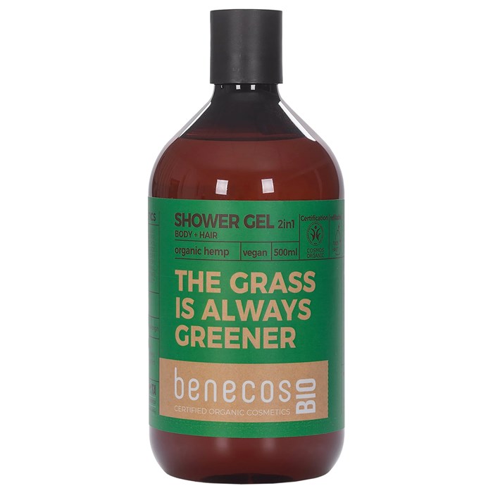 Benecos Shower Gel 2-in-1 Organic Hemp, 500 ml