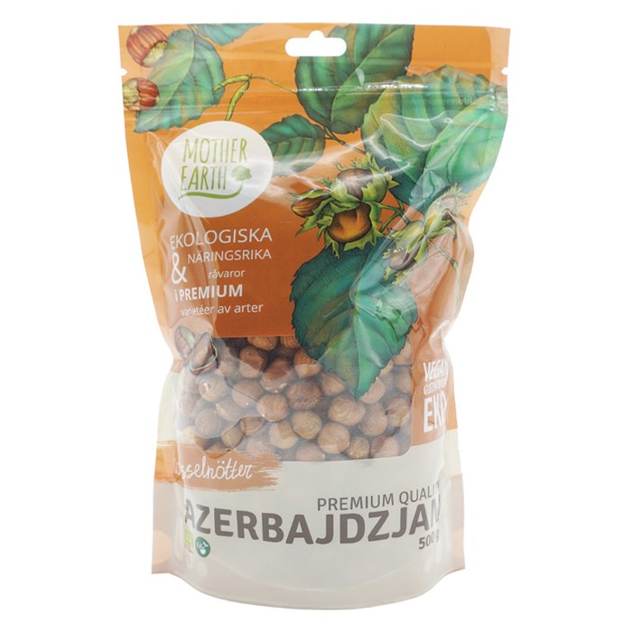 Mother Earth Hasselnötter, 500 g