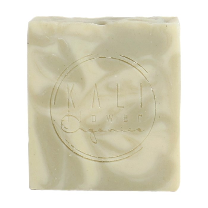 KaliFlower Organics Handgjord Tvål - Grön lera & Citrongräs, ca. 150 g