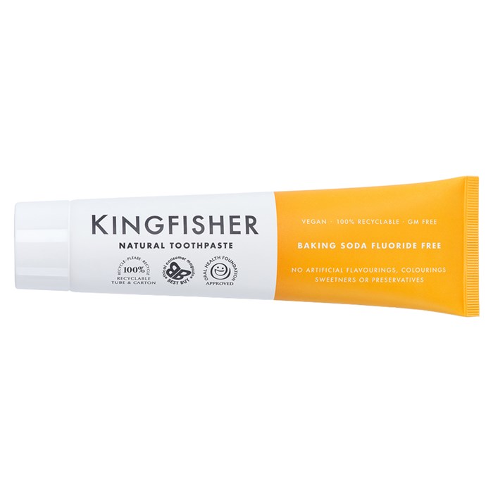 Kingfisher Fluorfri Tandkräm Bikarbonat & Mintsmak, 100 ml